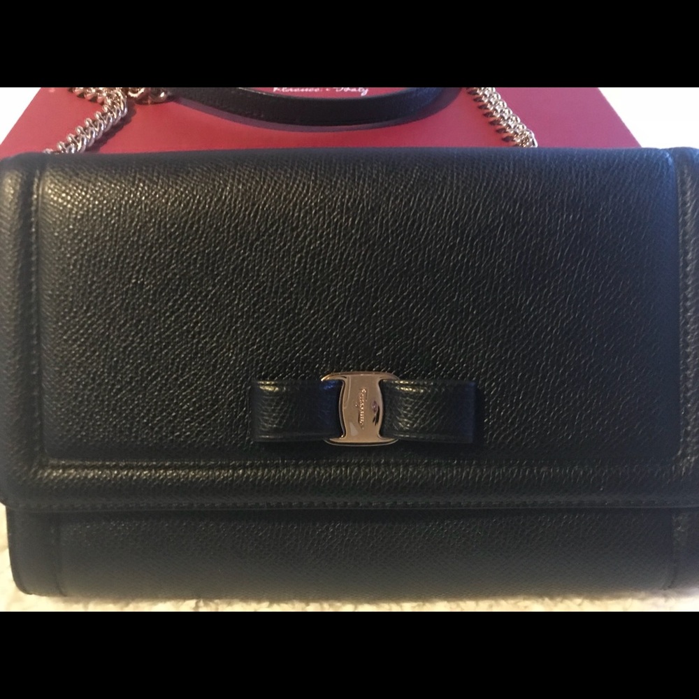 SOLD ON EBAY salvatore ferragamo Leather Bag